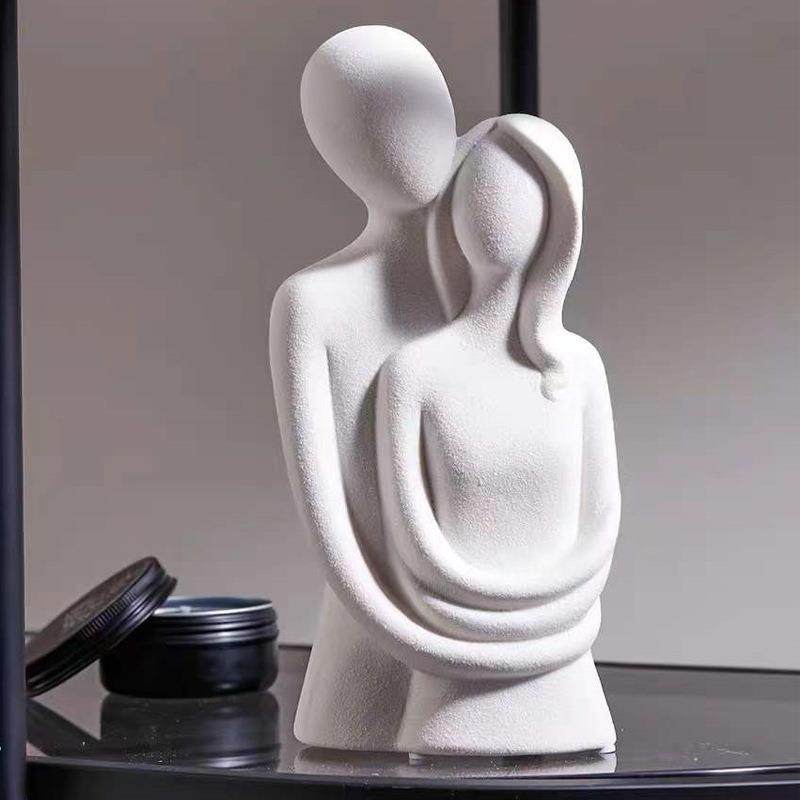 入户玄关装饰拥抱情侣人物摆件现代简约桌面装饰品陶瓷节庆送礼,鲜花速递/花卉仿真/绿植园艺,割草机/草坪机,淘宝优惠券,粉丝福利购,淘宝优惠卷