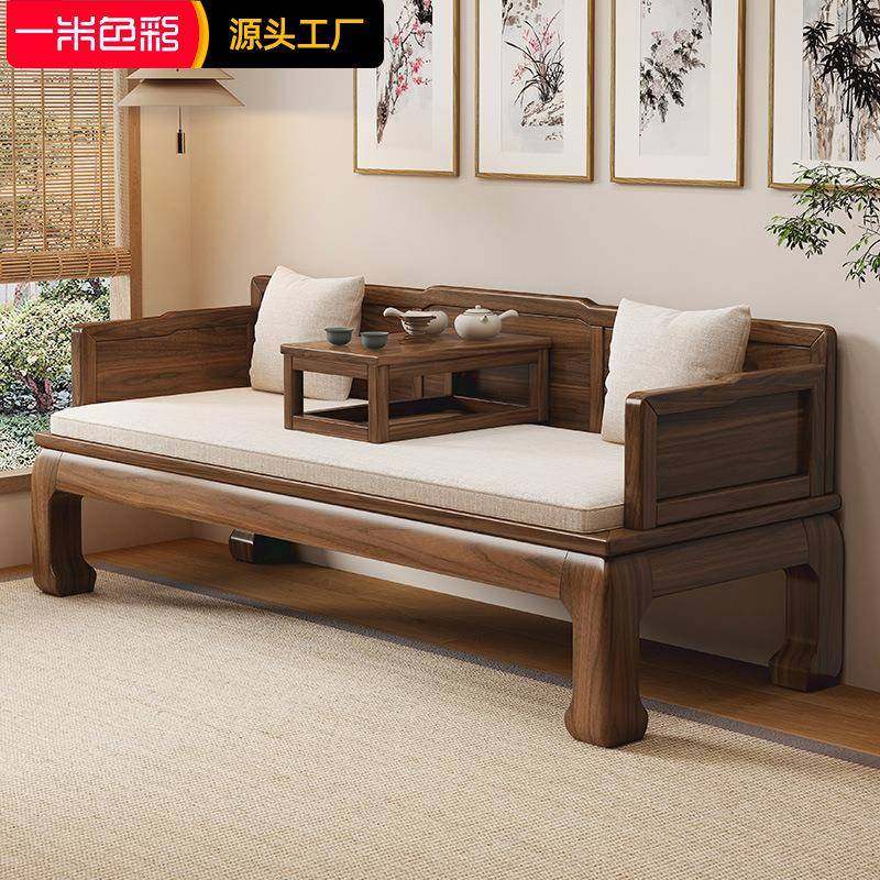 新中式罗汉床小户型现代简约家用推拉实木沙发家具客厅塌榻伸缩床,鲜花速递/花卉仿真/绿植园艺,割草机/草坪机,淘宝优惠券,粉丝福利购,淘宝优惠卷