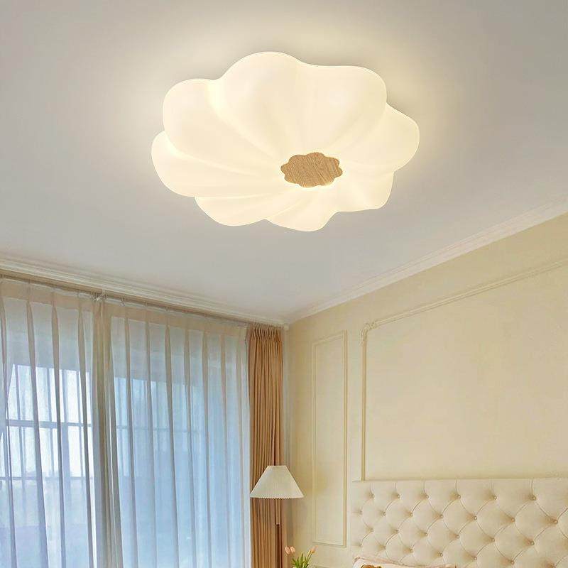 奶油风卧室灯简约现代创意荷叶书房灯具温馨全光谱护眼儿童房间灯,鲜花速递/花卉仿真/绿植园艺,割草机/草坪机,淘宝优惠券,粉丝福利购,淘宝优惠卷