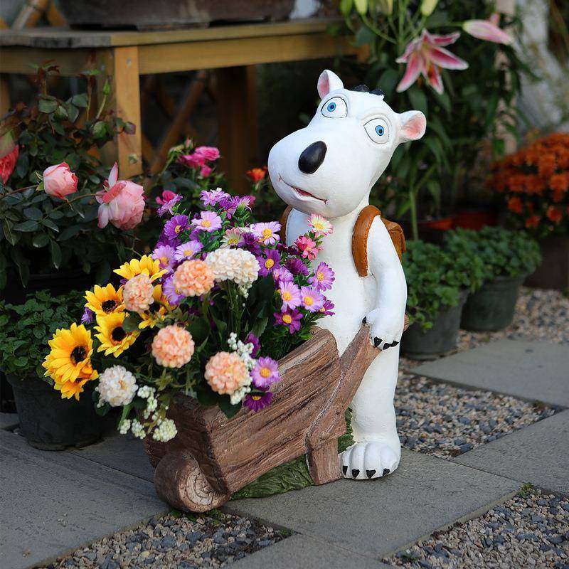 阳台装饰顶楼布置创意倒霉熊花盆大号个性多肉盆栽器花园动物摆件,鲜花速递/花卉仿真/绿植园艺,割草机/草坪机,淘宝优惠券,粉丝福利购,淘宝优惠卷