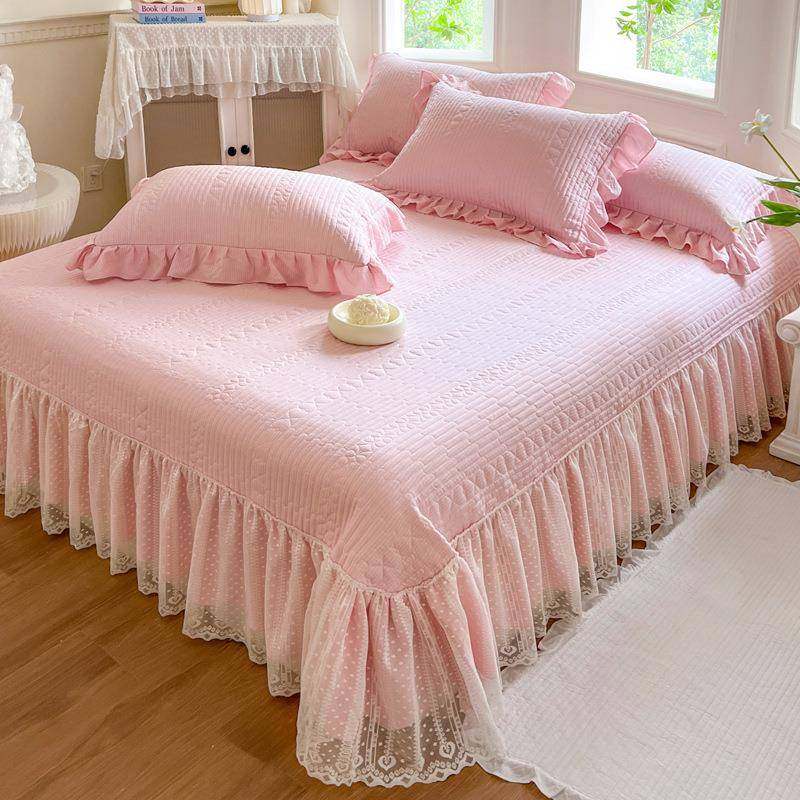 新款 A类水洗泡泡棉床盖三件套可水洗公主风花边床罩夹棉床单床裙,五金/工具,五金工具箱/五金收纳箱,淘宝优惠券,粉丝福利购,淘宝优惠卷