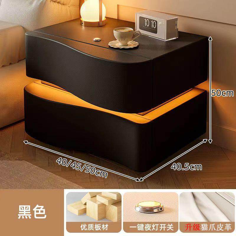 奶油床头柜2025卧室创意家用新款现代简约高级实木床边柜收纳新型,五金/工具,五金工具箱/五金收纳箱,淘宝优惠券,粉丝福利购,淘宝优惠卷