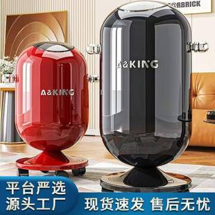 创意垃圾桶高颜值客厅卧室带轮垃圾筒卫生间加厚双层带盖防臭纸篓