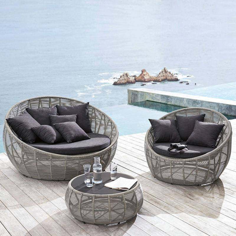 沃登户外沙发茶几藤制家具室外花园休闲大圆床藤条编织藤椅圆沙发,五金/工具,五金工具箱/五金收纳箱,淘宝优惠券,粉丝福利购,淘宝优惠卷