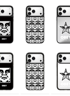 CALG艺术涂鸦反骨脸OBEY新款超火磁吸防摔iphone13 14 15 16 17promax适用苹果手机壳高级感小众2025网红爆款