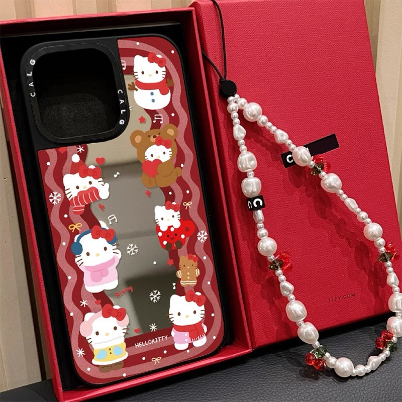 CALG波浪Hello Kitty猫新款超火磁吸防摔iphone11 12 13 14 15 16 17promax适用苹果手机壳高级感小众