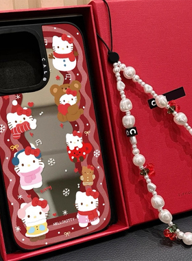 CALG波浪Hello Kitty猫新款超火磁吸防摔iphone11 12 13 14 15 16 17promax适用苹果手机壳高级感小众