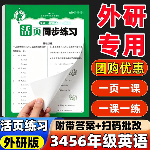 外研版英语手撕活页练习册