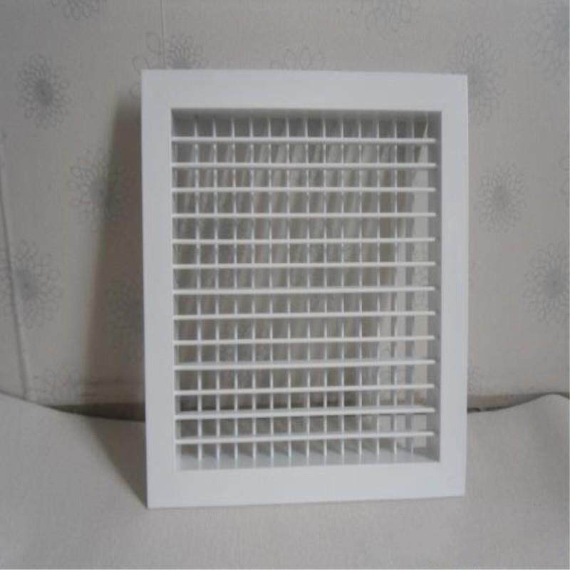 双层格栅铝合金风口表面喷塑FK-20靖江双层格栅中型企业