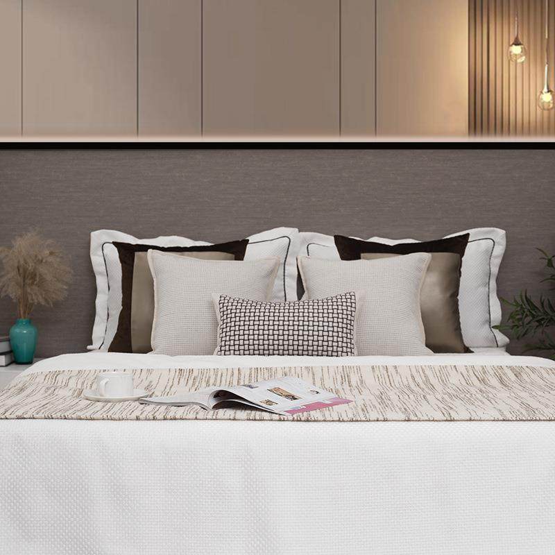 轻奢样板间床品四件套酒店别墅床上方枕靠垫客厅沙发抱枕腰枕