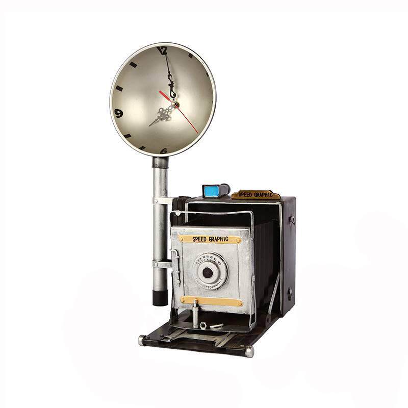 复古怀旧80年代老式支架装饰创意摄像双孔道具拍照照相机摆件模型