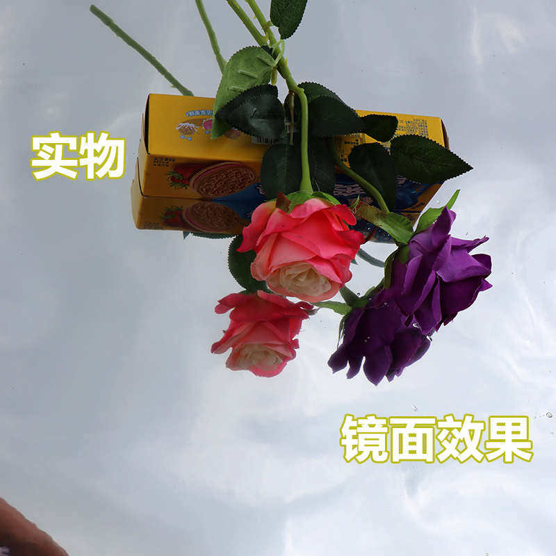 光面玫瑰金色银色哑光壁纸贴纸自防水广告粘镜面反光膜即时贴刻字