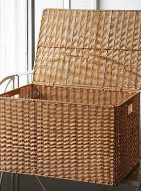 POO创意欧式大号收纳箱衣物玩具衣橱织收编箱纳盒家用整理搬家打