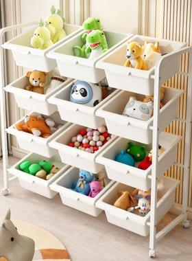 儿童童SWN玩具收纳架宝收宝玩具收纳大容量儿房落地可移动纳整理