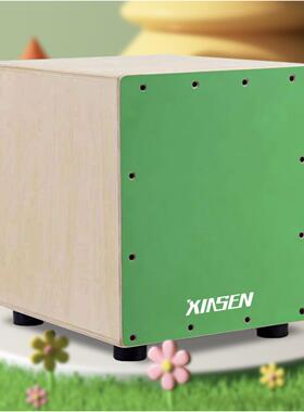 卡宏鼓卡箱鼓实木坐鼓箱打击器乐儿童吉初学者手拍DEO洪鼓拍箱他