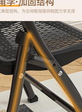 家用折叠椅子简易凳子便携办公靠椅背椅63019脑会议椅椅电椅餐椅