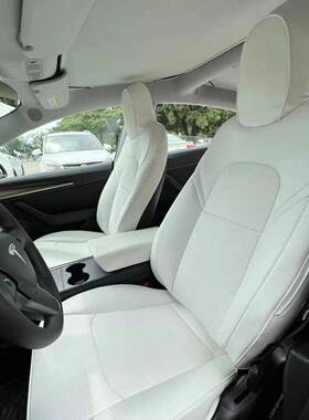 汽车座垫model3座汽车坐垫专用套m648座od四elY座垫季汽车椅套半