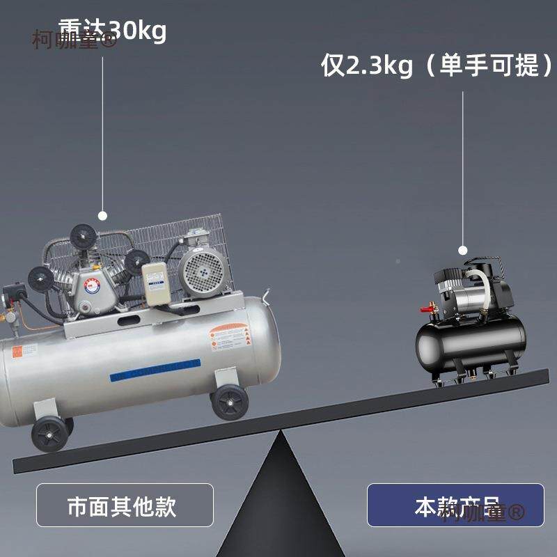 12迷332你空压机压小型22v0家用充电动气泵车载汽高车用打气泵麦