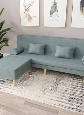 可折叠出租房网红沙发床人41687两用布艺懒简沙发客小厅沙发户型