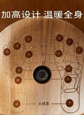 橡胶泡轮桶过小腿木桶CWP带排水洗脚足浴脚盆家用带木子加高深桶