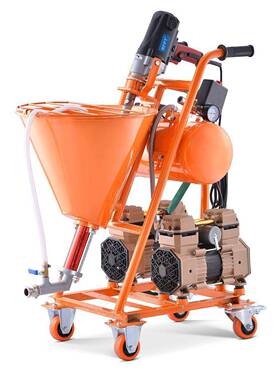 防水涂料底油水喷涂机聚氨酯施大率功多功72587能工基腻泥子js冷