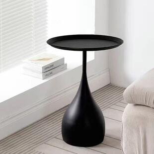 阳台铁艺茶几创圆形艺术小型意床小57009边桌子型户沙发边几迷你