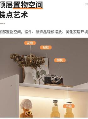 书书柜家用防简约现代EBY尘柜子分层厅架客电视柜旁置物架靠墙卧