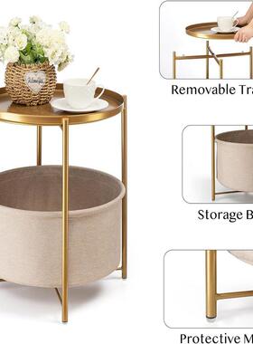 桌小茶几床头柜角几桌子客桌厅48614沙发床边边桌储物柜方小圆可