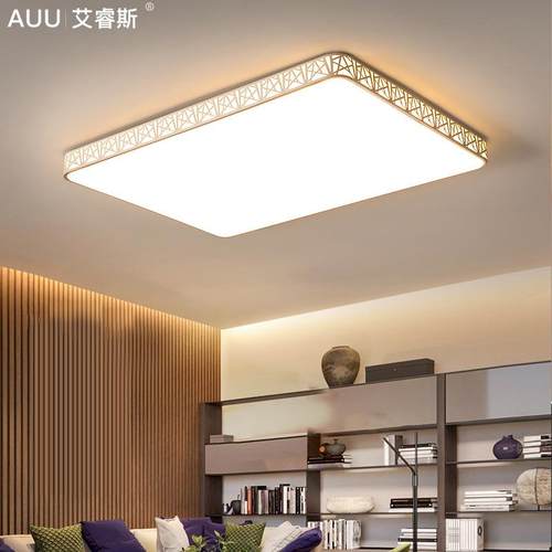 年客厅简QSZ约灯现大气长方形led吸顶灯2代022新款灯具组合全屋套