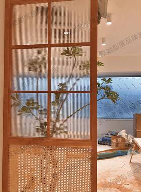藤编屏风隔断民宿背景移动房间UEB挡装日遮式隔断进可门现代饰别