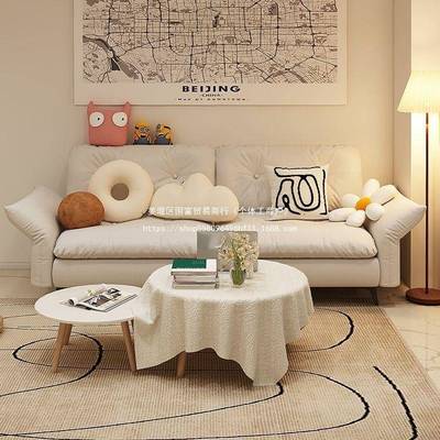 两沙发床小户型客厅公现代民寓宿简出租屋折叠新约款猫爪布沙YWH