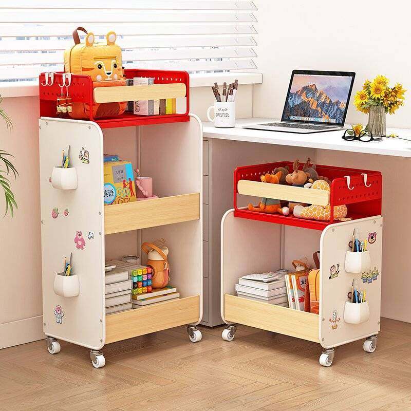 置物架多层收纳架带轮可移动小推车抽拉式桌下放课本书包置物架,玩具/童车/益智/积木/模型,垂直悬浮玩具,淘宝优惠券,粉丝福利购,淘宝优惠卷