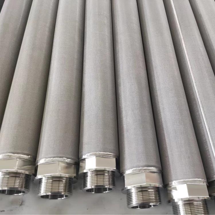 耐高温石化行业用04不锈钢烧结网滤芯滤筒标准五层500*1000