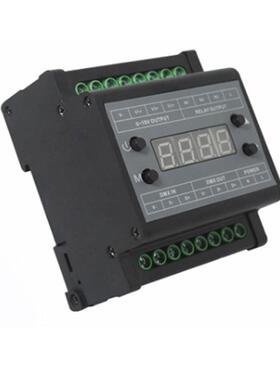 DMX512-0-10V信号转换器 调光系统 LED单灯点对点控制 EDMX系统