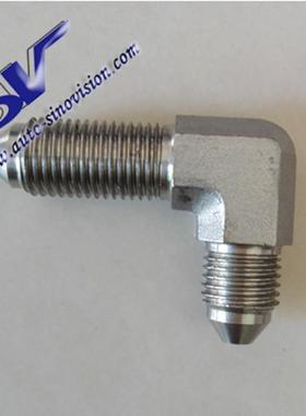 AN3新款刹车制钢头90钢制穿墙螺丝A螺NTMD3三度通钢接头穿墙丝改