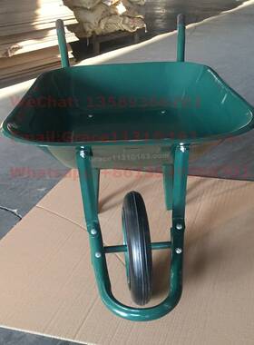 65L手推车工地农用沙土建筑翻斗花园人力垃圾搬运车推车WB6400