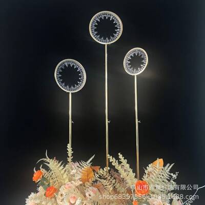 新款庆道具尖钻圆形三路件套路引灯婚艺道铁具婚礼引布置THV装饰