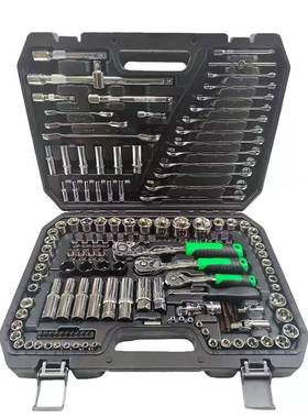 150件18521套筒轮扳手套装机修车工棘具修飞大中飞小