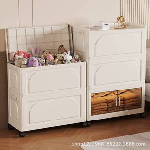 家用客厅防尘储物柜免安装多功能儿童玩具收纳柜折叠收纳箱大容量