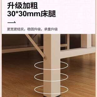 单人床家用叠床出租房小床卧室加床一米二简易床成人铁床双人床