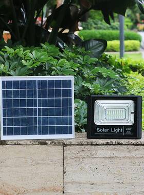 太阳能灯 户外庭院灯家用超亮LED照明路灯新农村100W室内外投光灯