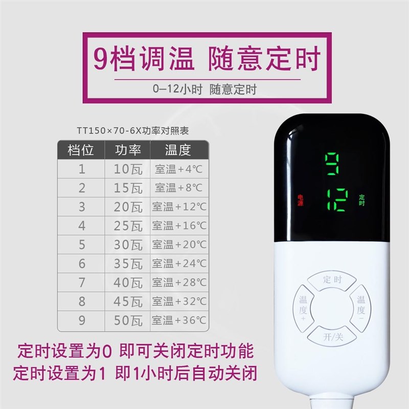 美容床专用电热褥子窄的新款不漏电毛毯0公分宽推拿可调温洗脚床