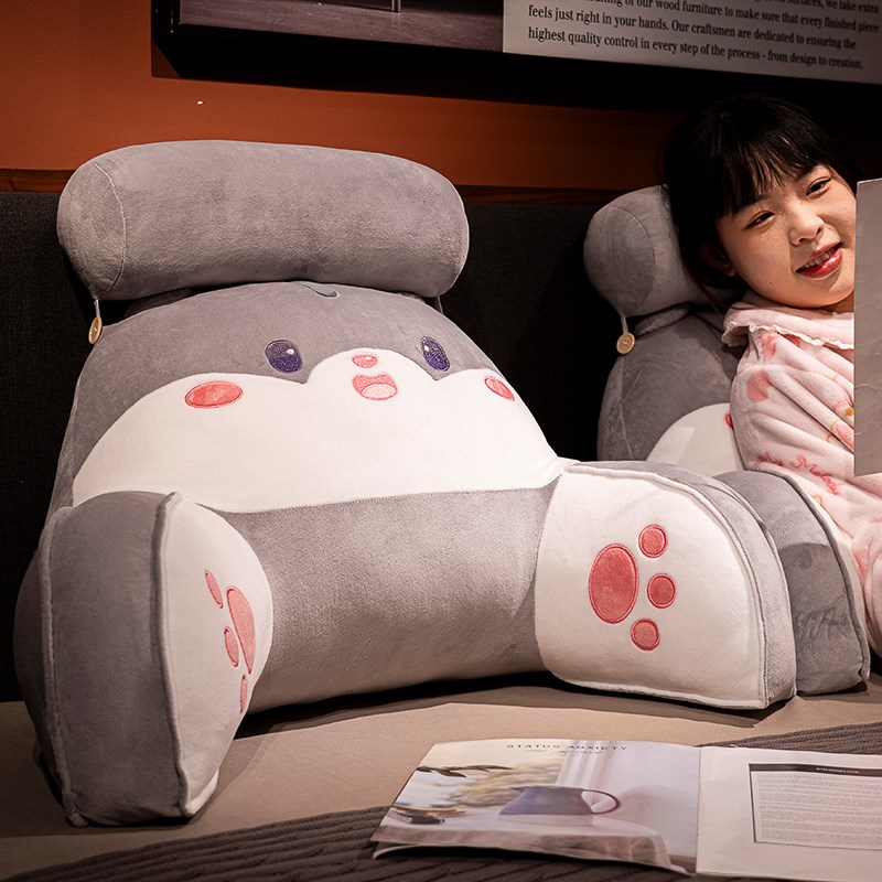 卡皮巴拉床头靠垫软包座椅护腰靠枕大靠背垫沙发抱枕床上孕妇枕头