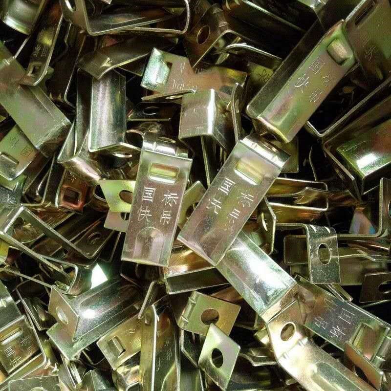 吊顶快吊龙骨吊件配件轻钢配件镀彩38 50 快吊丝杆钩吊顶配件