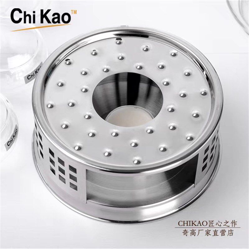奇高不锈钢玻璃茶具底座花茶壶玻璃壶加热器耐热蜡烛暖茶器茶炉
