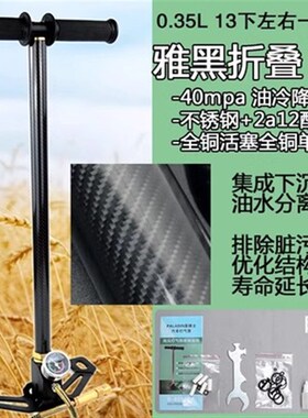 高压打气筒30mpa30压超强40mpa三级mp型气不锈钢气泵汽车步30mp