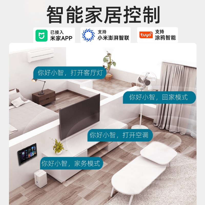 浪歌R1智能家居背景音乐主机10寸嵌入式全屋语音控制K歌吸顶音响