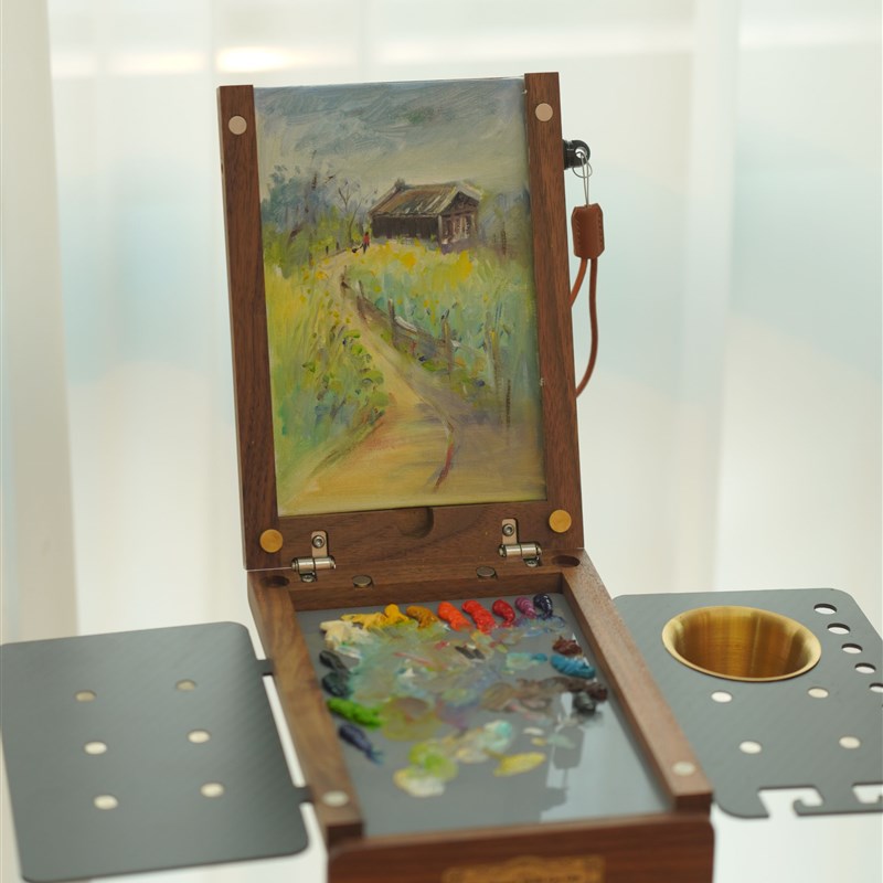 奂然的绘画日记  HUNRN【便携画架】水彩油画旅行画箱