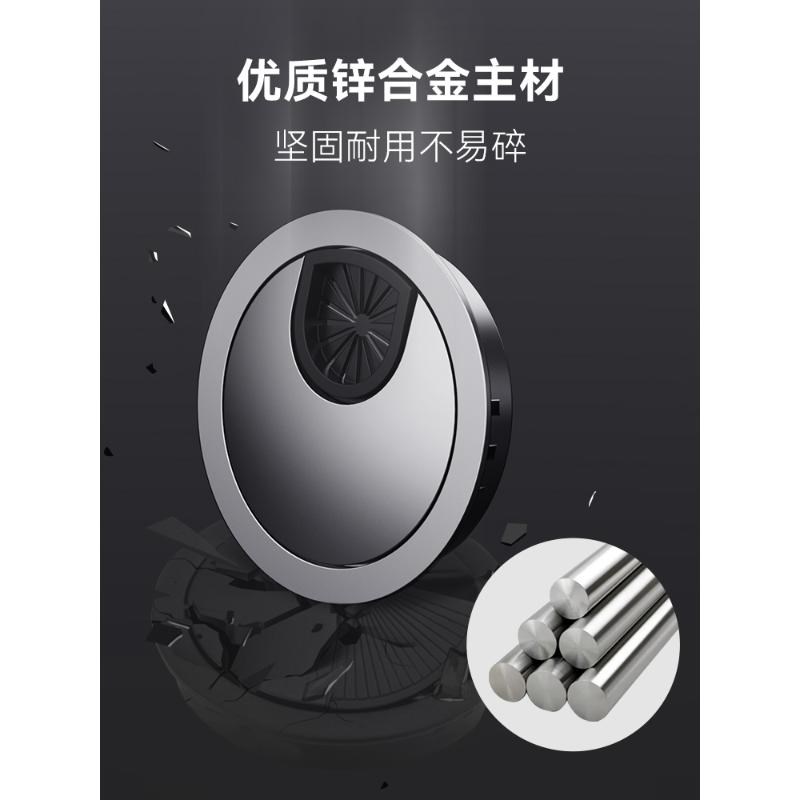 国德电脑桌线孔盖桌面办公桌穿线盒过线走线电视柜书桌开孔装饰盖