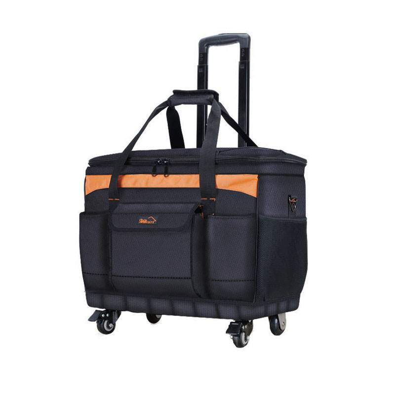 五金工具箱拉杆箱拉杆式工具箱电钻拉杆箱包维修安装工具包万向轮